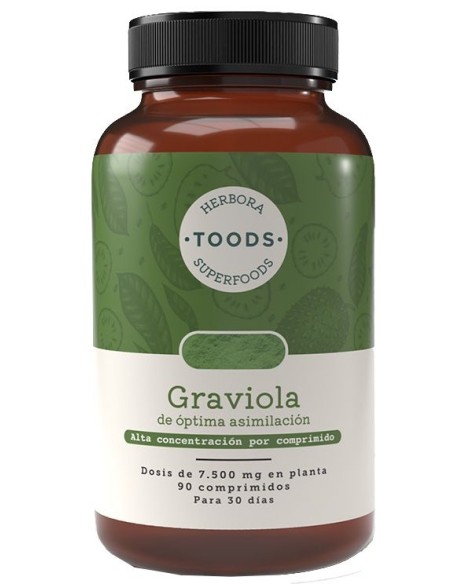 Toods Superfoods Graviola 90 Comprimidos Herbora Natural