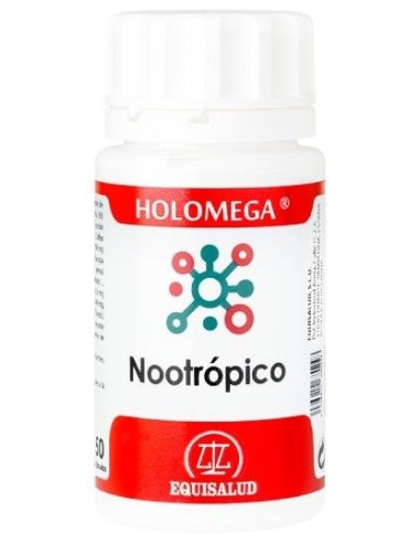 Holomega Nootrópico 50 cápsulas  Energía y concentración óptima