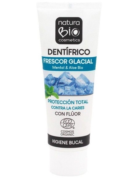 Dentífrico Frescor Glacial Mentol con Aloe Bio y Flúor