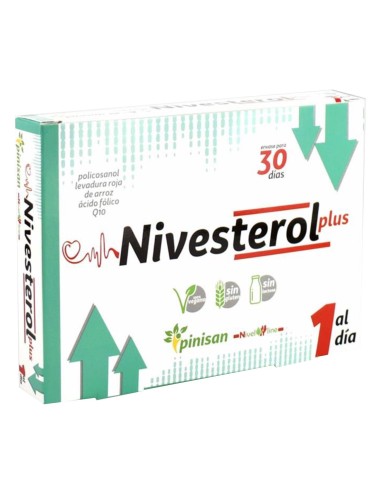 Nivesterol Plus 30Cap. Pinisan  Control Natural del Colesterol