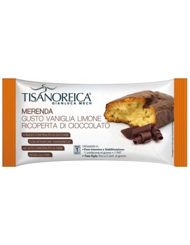 Snack con Sabor Vainilla y Limón Recubierto de Chocolate