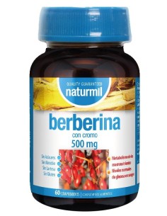 Berberina 500mg con Cromo Naturmil  60 Comprimidos Saludables 2