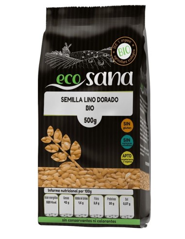 Semilla de Lino Dorado Bio 500G | Ecosana Natural y Saludable