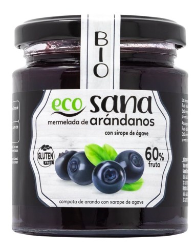 Mermelada Extra de Arándano Bio sin Azúcar 260g Ecosana