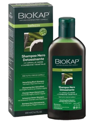 Champú Negro Detoxinante Biokap – Limpieza Profunda Natural