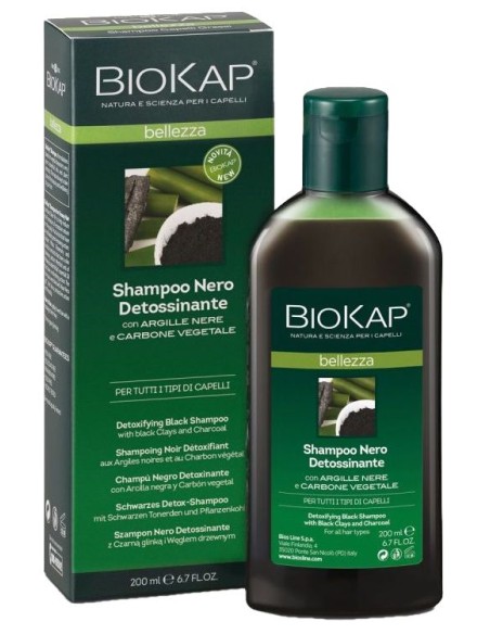 Champú Negro Detoxinante Biokap – Limpieza Profunda Natural