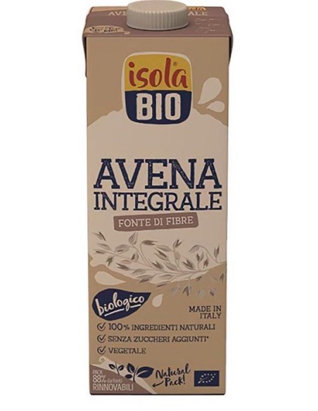 Bebida Vegetal Avena Integral Bio Isola 1L – Natural y Saludable