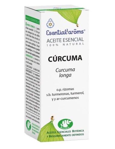 Óleo Essencial de Cúrcuma 10 ml Esential Aroms Puro e Natural