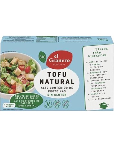 Tofu Natural Bio Vegano 400g El Granero – Saúde e Sabor