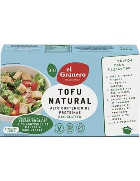 Tofu Natural Bio Vegano 400g El Granero – Saúde e Sabor