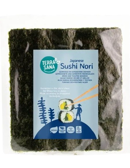 Nori Terrasana Sushi 7 Folhas Torradas de Qualidade Premium