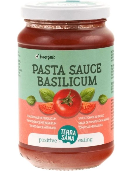 Molho de Tomate com Manjericão Terrasana, sabor natural e fresco