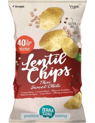 Chips de Lentejas Thai con Chile Dulce | Snack Saludable Terrasana