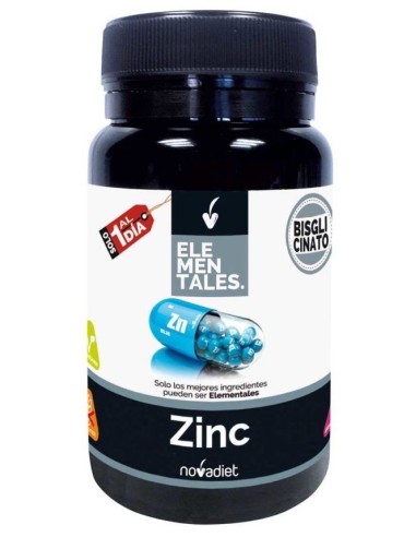 Zinc Envase de 60 cápsulas vegetales. de Novadiet
