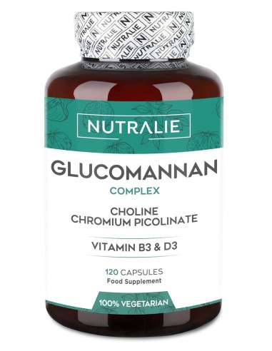 Glucomanano Colina Cromo Picolinato 120 cápsulas Nutralie