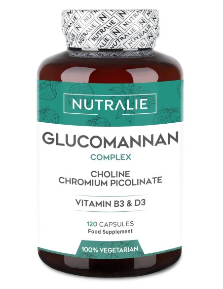 Glucomanano Colina Cromo Picolinato 120 cápsulas Nutralie