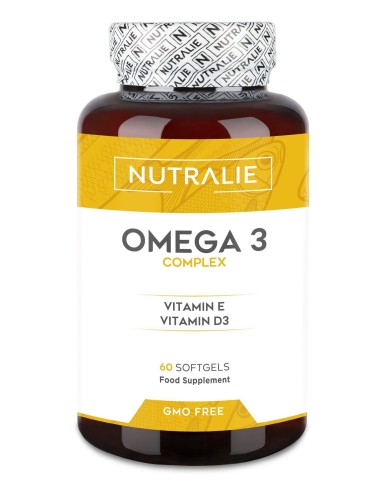 Omega 3 + Vitamina E y D3 Nutralie  60 Perlas Saludables