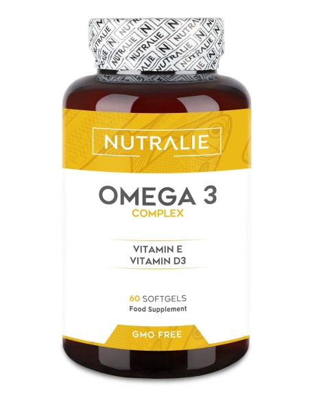 Omega 3 + Vitamina E y D3 Nutralie  60 Perlas Saludables
