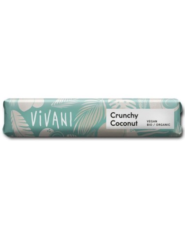 Chocolatina Crunchy Coconut Vivani  Sabor Natural y Crujiente