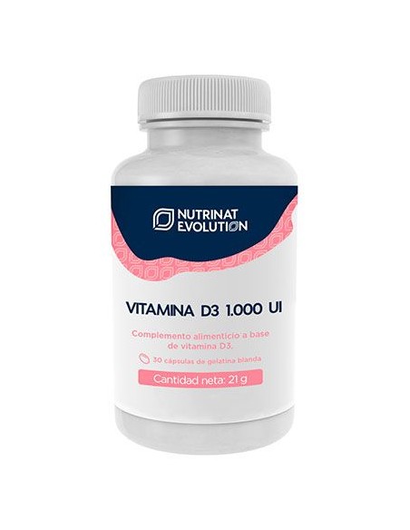 Vitamina D3 1000 UI Nutrinat Evolution – 30 Cápsulas Saludables