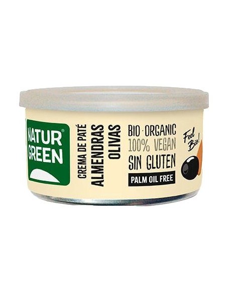 Crema de Paté de Almendras y Olivas Bio