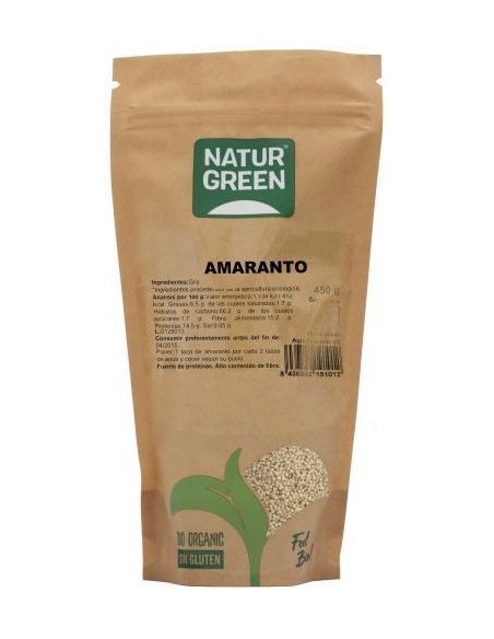 Amaranto Bio Naturgreen 450 g – Superalimento Natural Saludable
