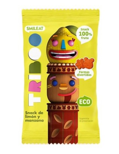 Snack Bio Limón y Manzana Smileat 25 g – Natural y Saludable