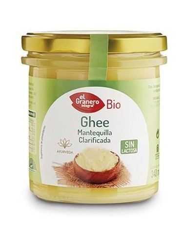 Ghee Ayurvédico El Granero Integral 340 ml - Mantequilla Pura