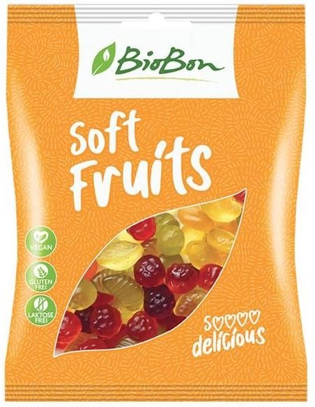 Caramelos de Goma Bio Frutas Sin Gelatina 100 g Biobon