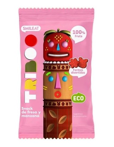 Snack Bio Smileat Morango e Maçã 25g – Natural e Saudável