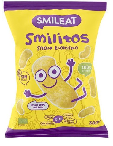 Smileat Milho Orgânico 38g – Lanche Natural e Saudável