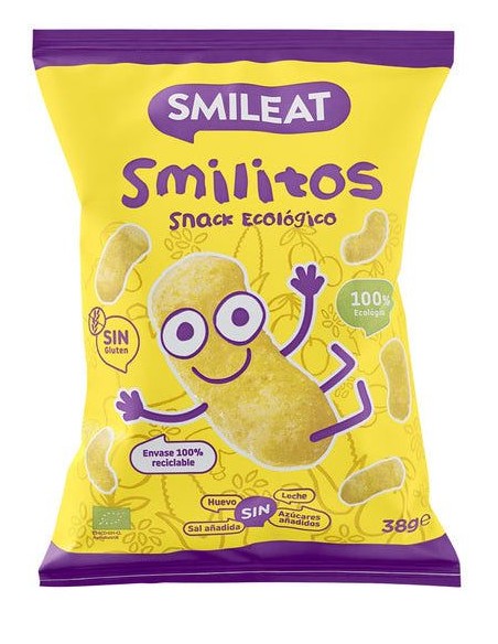 Smileat Milho Orgânico 38g – Lanche Natural e Saudável