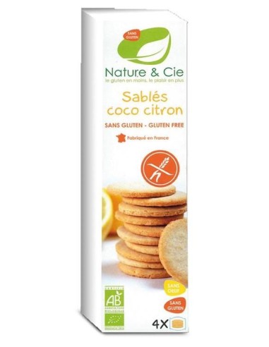 Galletas de Coco y Limón Sin Gluten Bio