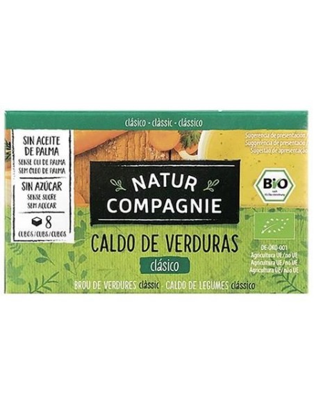 Caldo de Verduras Bio Sin Azúcar Natur Compagnie 84 g