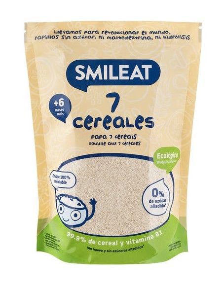 Papas de Cereais Bio Smileat 7 200g – Nutrição Natural