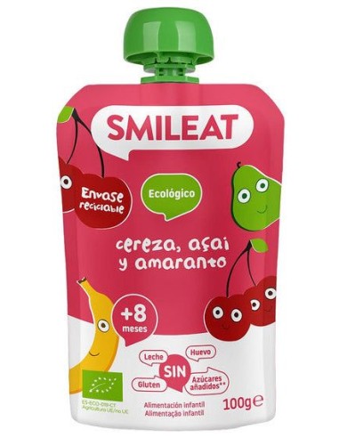 Bio Bolsa de Cereja, Açaí e Amaranto Smileat 100 g