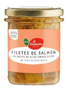 Filetes De Salmon Bio, 195 G de El Granero Integral 2
