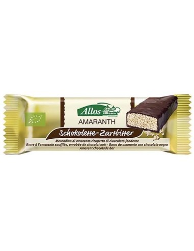Barritas de Amaranto y Chocolate Negro Bio Allos 16 Uds