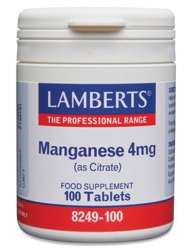 Manganeso Citrato 4Mg. 100 Cap. de Lamberts