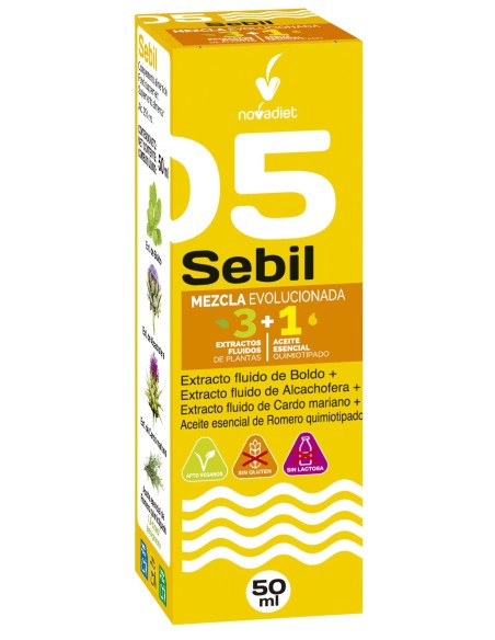 Sebil Aceite Esencial Romero 50 ml Novadiet  Mezcla Natural