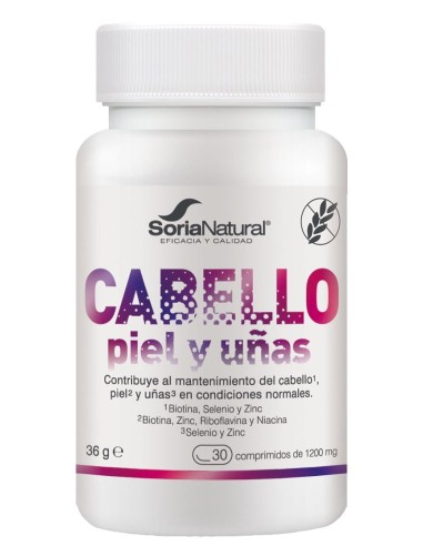 Cabello Piel y Uñas 30 Comp Soria Natural