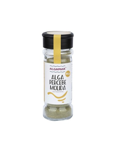 Alga Percebe molida, en tarro de vidrio especiero