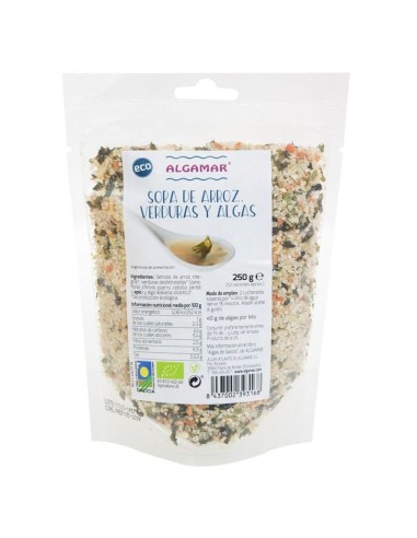 Sopa de Arroz, Verduras  y Algas 250 g