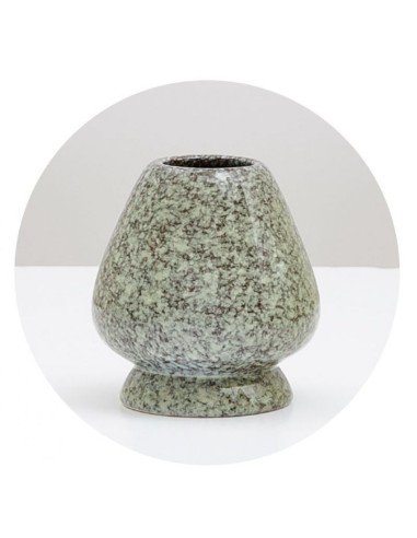 Whisk Holder Grey & Green