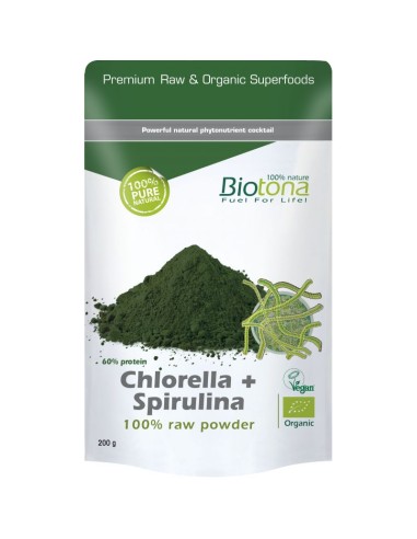 Chlorella + Spirulina Raw Powder