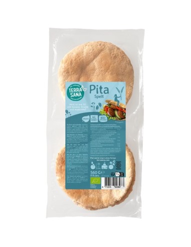 Pão Pita de Espelta Integral Terrasana Saúde e Sabor Natural