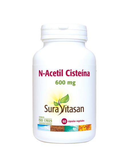 N-Acetil Cisteína 60 cápsulas Sura Vitasan | Antioxidante eficaz