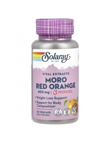 Moro Red Orange 400 mg Solaray - 30 Cápsulas Veganas