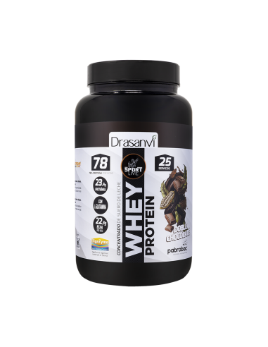 Whey Protein Concentrado Duplo Chocolate 750G Sport Live Drasanvi