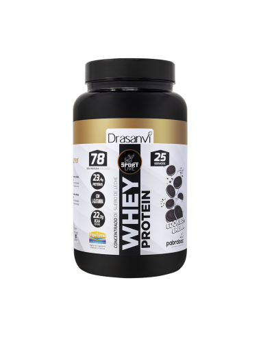 Whey Protein Concentrado Biscoitos E Creme 750G Sport Live Drasanvi